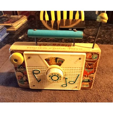 Old Vintage Original Fisher Price Tv Radio Ten Little Indians # 159 1961
