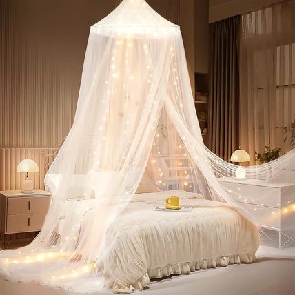 Bed Canopy with Lights, Bed Canopy for Girls Princess with Luminous Stars, Canop