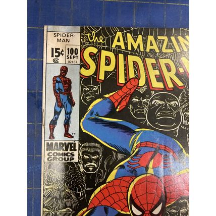 Original The Amazing Spiderman Comic Issue 100! Marvel FN