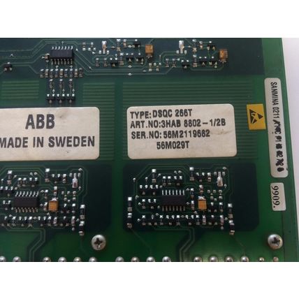 ABB DSQC 266T ROBOTIC SERVO DRIVE,ACC 49M029AB CAD606, 3HAB8802-1/2B ,ED