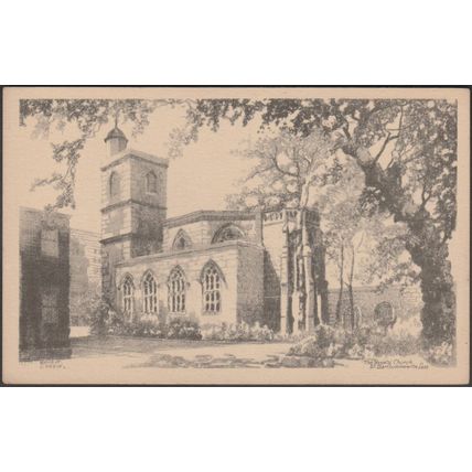 The Hospital Church, Royal Hospital of St Bartholomew, London, 1929 - Postcard