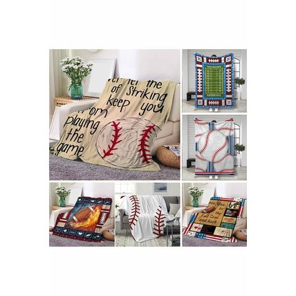 Bright White Ball Game Fashion Fleece Blanket 130*150cm