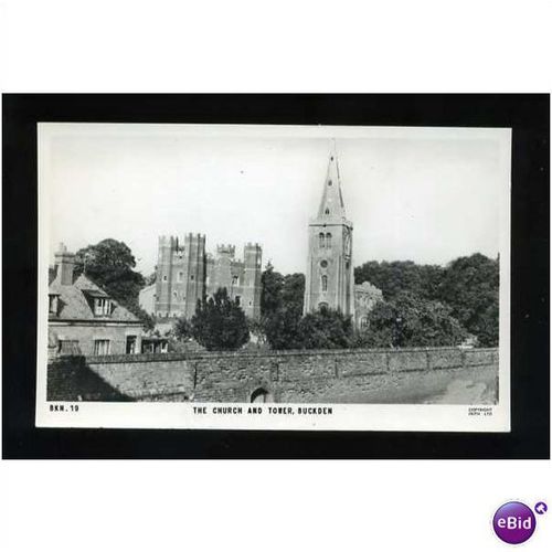 Huntingdonshire BUCKDEN Church/Tower Postcard by Frith