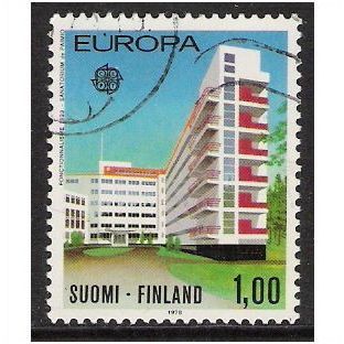 Mi 825: 1 Mk. Europa: Monumental Buildings: Paimio Sanatorium (1933).