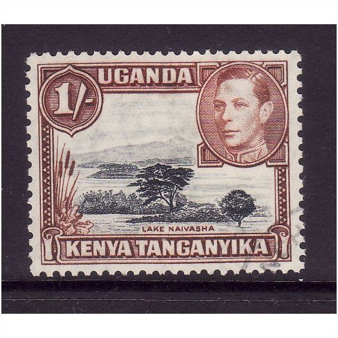 KENYA,UGANDA AND TANGANYIKA 1938 SG145 1s BLACK AND YELLOWISH BROWN FINE USED#3