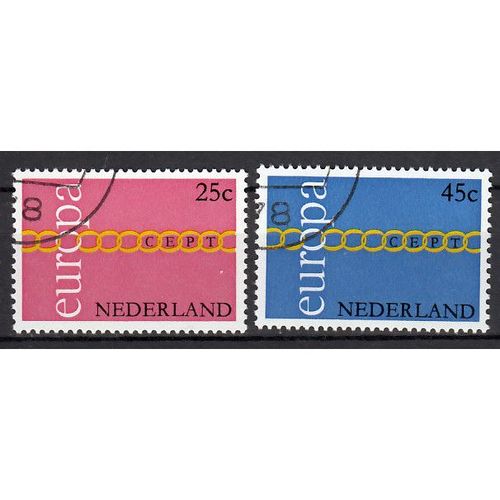 Nederland Europa Cept 1971 gestempeld