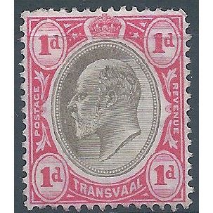 Transvaal 1904 SG261 1d Black & Carmine Mint No Gum .. ..