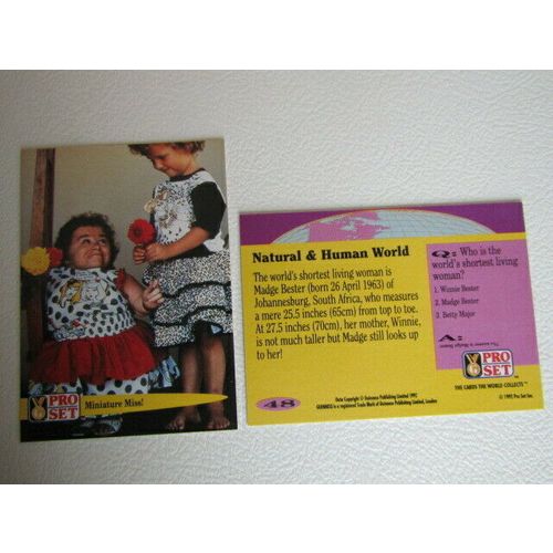 Pro Set 1992 Guinness Book of Records Trade Cards Card Variants (eb2)