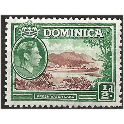 Dominica 1938 SG99 1/2d Brown & Green Light Mounted Mint . .. .