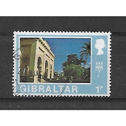 Gibraltar.SG258 1p Prince George of Cambridge Quarters&Trinity Church.FU.July20