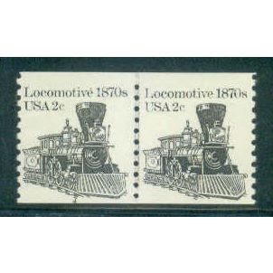 1897A 2c Locomotive Fine MNH Dry Gum CNP Left 4 W0431
