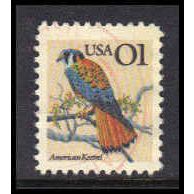 Used 2476 1c American Kestrel Fine W4719