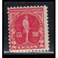 688 2c Battle of Braddock Average Plus MNH O2617