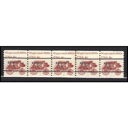 1898Ab 4c Stagecoach Very Fine MNH Dry Gum PNC 6/5 Line Gap AA0099