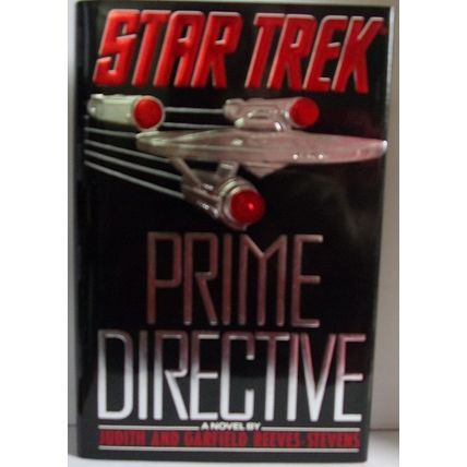 STAR TREK ' PRIME DIRECTIVE ' hardbound book (1990)
