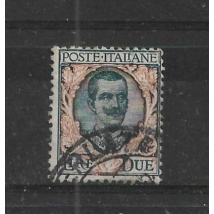 Italy.SG111 2l King Victor Emmanuel II (Green and Orange).Fine Used.Sept22