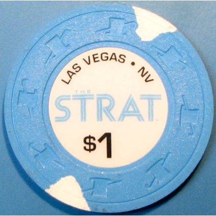 Strat. $1 Casino Chip. Las Vegas, NV. Y26.