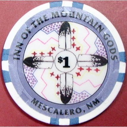 Inn Of The Mountain Gods. $1 Casino Chip. Mescalero, NM. Z02.