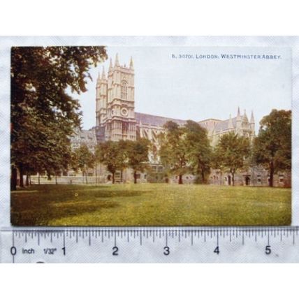 vintage postcard Westminster Abbey, London ref.2