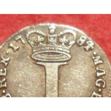 1784 George III Maundy Penny.