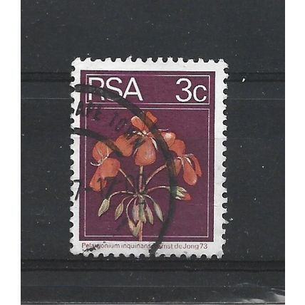SouthAfrica.SG350 3c Geranium.Variety Unchecked.Fine Used.Sep25e