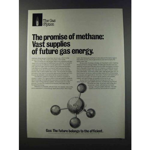 1981 AGA American Gas Association Ad - Methane