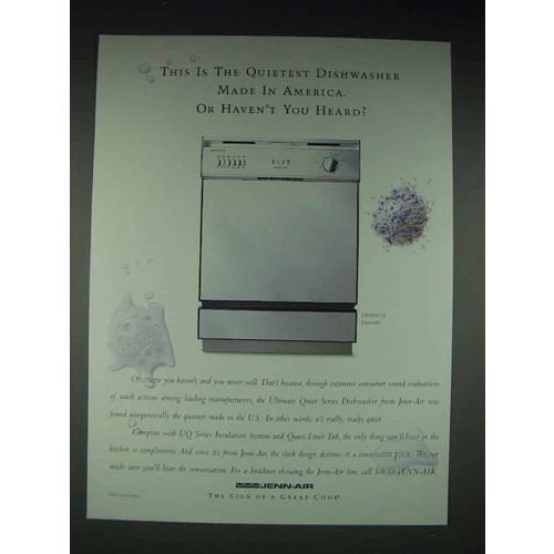 1995 Jenn-Air DW860UQ Dishwasher Ad - Haven't Heard?