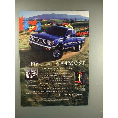 1995 Toyota Tacoma Truck Ad - First and 4x4 Most!