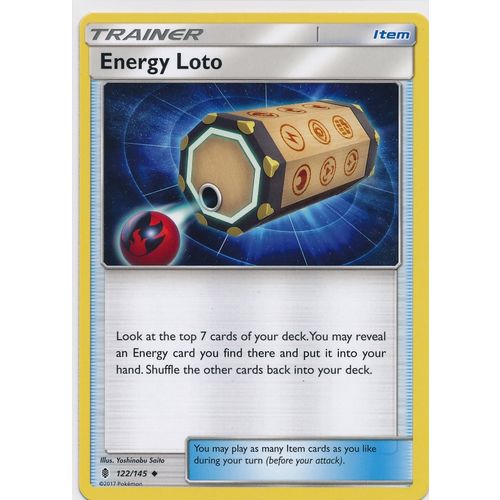 Pokemon Sun & Moon Guardians Rising 122/145 Energy Loto