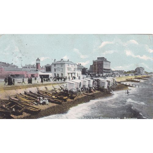Beach and Promenade Bognor Sussex Postcard (SX76916)