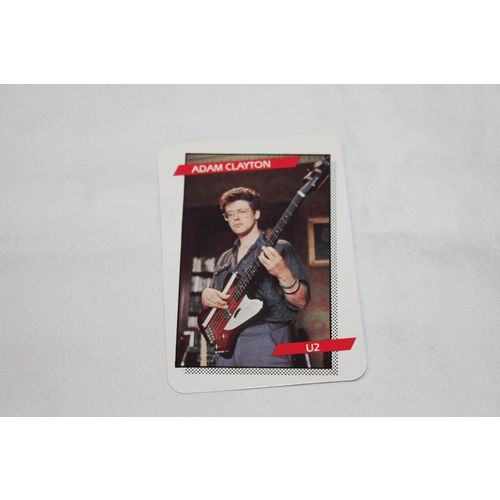 Adam Clayton 1985 A.G.I. Rock Star Concert Cards NO. 66