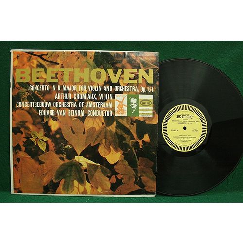 Arthur Grumiaux/Beinum - Beethoven: Concerto In D Major, Op. 61 - LC 3420 - NM