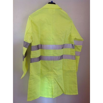 Unisex Hi Viz Lab Coat Laboratory Coat Warehouse Coat Factory Jacket BNIP