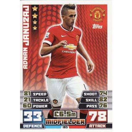 Match Attax 2014/2015 193 Adnan Januzaj Manchester United