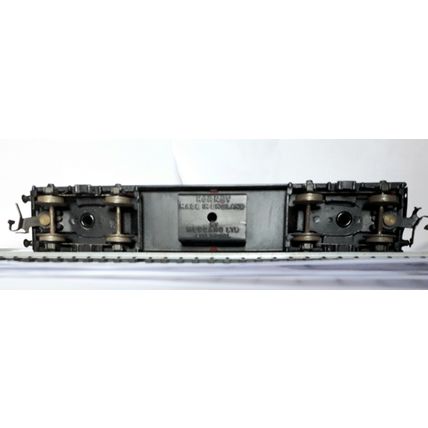 HORNBY MECCANO - BURGUNDY 1st Class COACH - TIN-PLATE 19 cm - FAIR to GOOD
