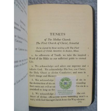2 ANTIQUARIAN CHRISTIAN SCIENCE BOOKS CHURCH MANUAL & MISCELLANY MARY BAKER EDDY