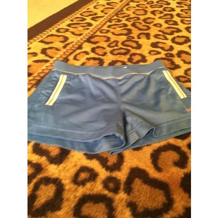 Nike Girls Blue Shorts Athletic Running Gym Size Medium