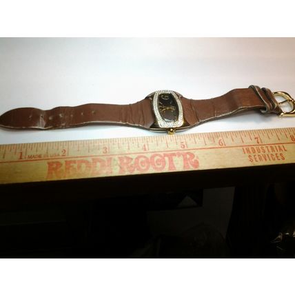 Jennifer Lopez Silver Watch Embellished With CZ Japan Movt JL 2041 Very Dressy