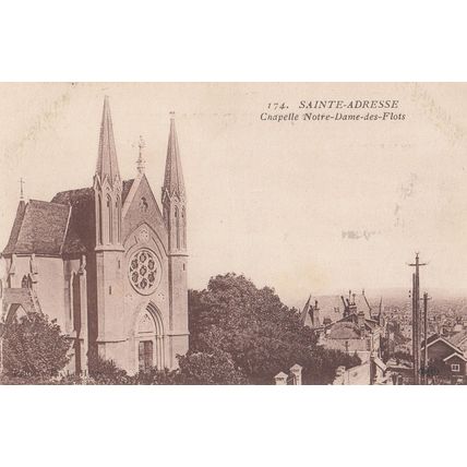 Sainte Adresse Chapelle Notre Dame Des Flots French Religious Postcard