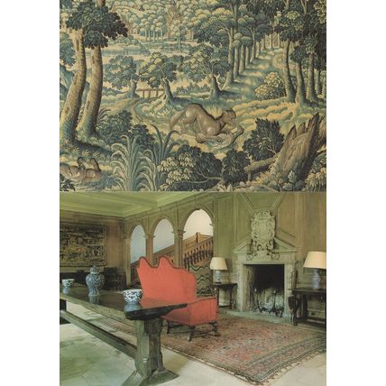 Nunnington Hall North Yorkshire Oak Hall Tapestry 2x Postcard s