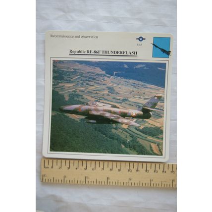 Republic Thunderflash -USA - Reconnaissance & Observation - Collectors Club Card