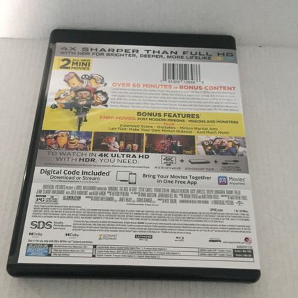 Minions The Rise of Gru 4K Ultra HD Movie (No Blu-Ray No Digital)