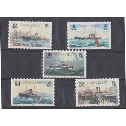 Guernsey 1989 Ships set M SG G415 to 419