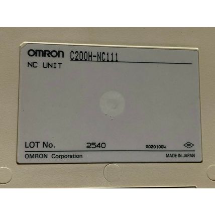 OMRON C200H-NC111,NC111 STEPPER CONTROL 100KHZ 1AXIS,HD