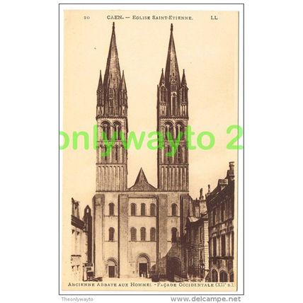 CAEN, EGLISE SAINT ETIENNE, ANCIENNE ABBAYE AUX HOMME, FRANCE, Postcard, 1910/20