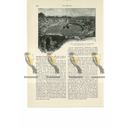 Amphitheatre, Syracuse, Sicily, Book Illustration (Print), 1893