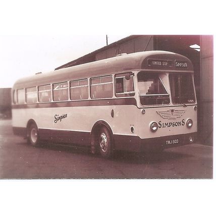 Black & White Photograph of J. S. Simpson of Rosehearty - TWJ 503 ex. Sheffield
