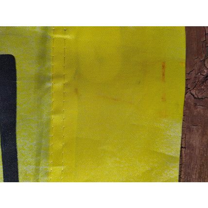 Vintage American Greetings Outdoor Yellow Flag Dancing New Year Party 42 Inches