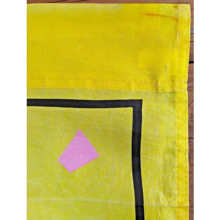 Vintage American Greetings Outdoor Yellow Flag Dancing New Year Party 42 Inches