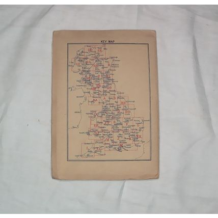 Vintage Motoring and Hiking Map F - Eastern England